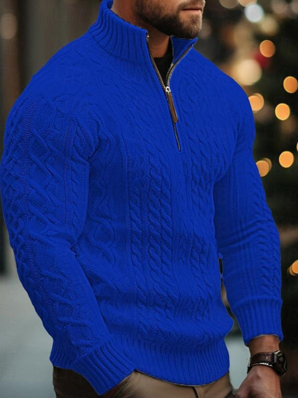 Men'S Sweater Half Zip Coat