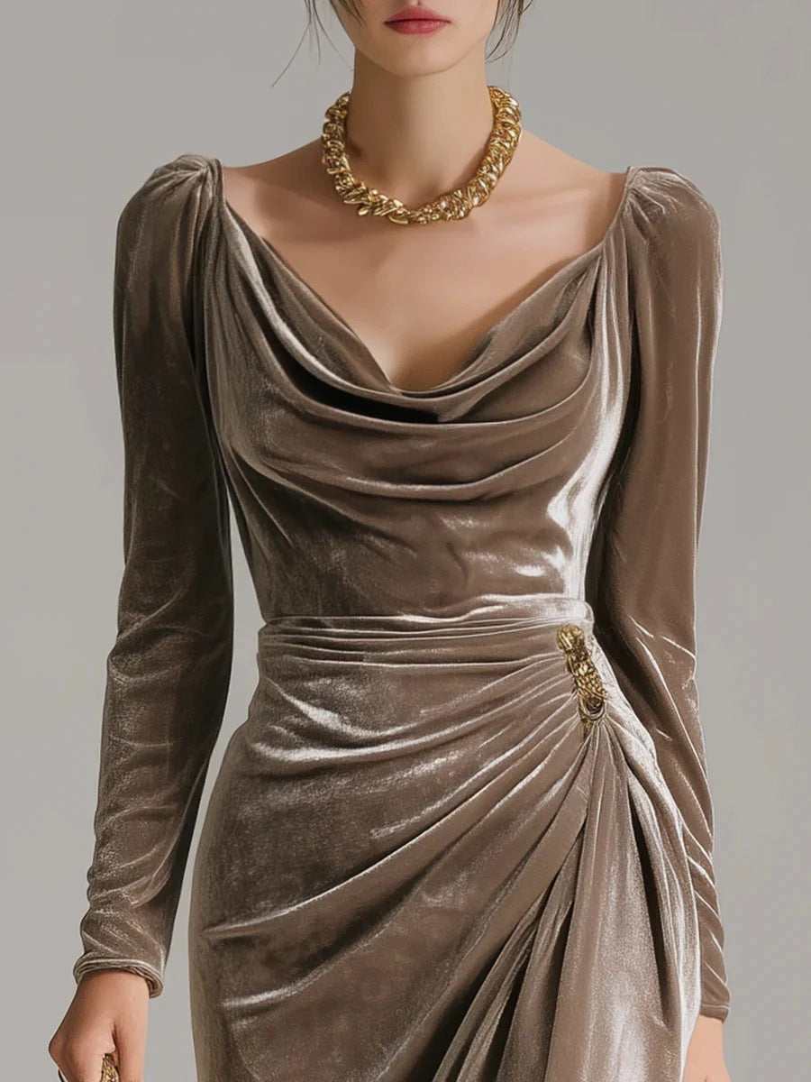 Casual Velvet Dress