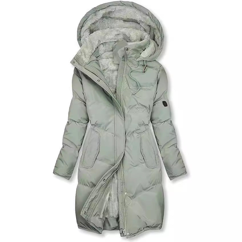 Pocket Coat With Fluffy Collar