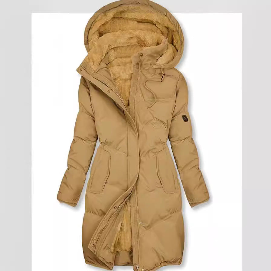Pocket Coat With Fluffy Collar