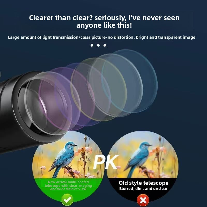 Ultra Hd Binoculars High Power Low Light Night Vision Adult Outdoor