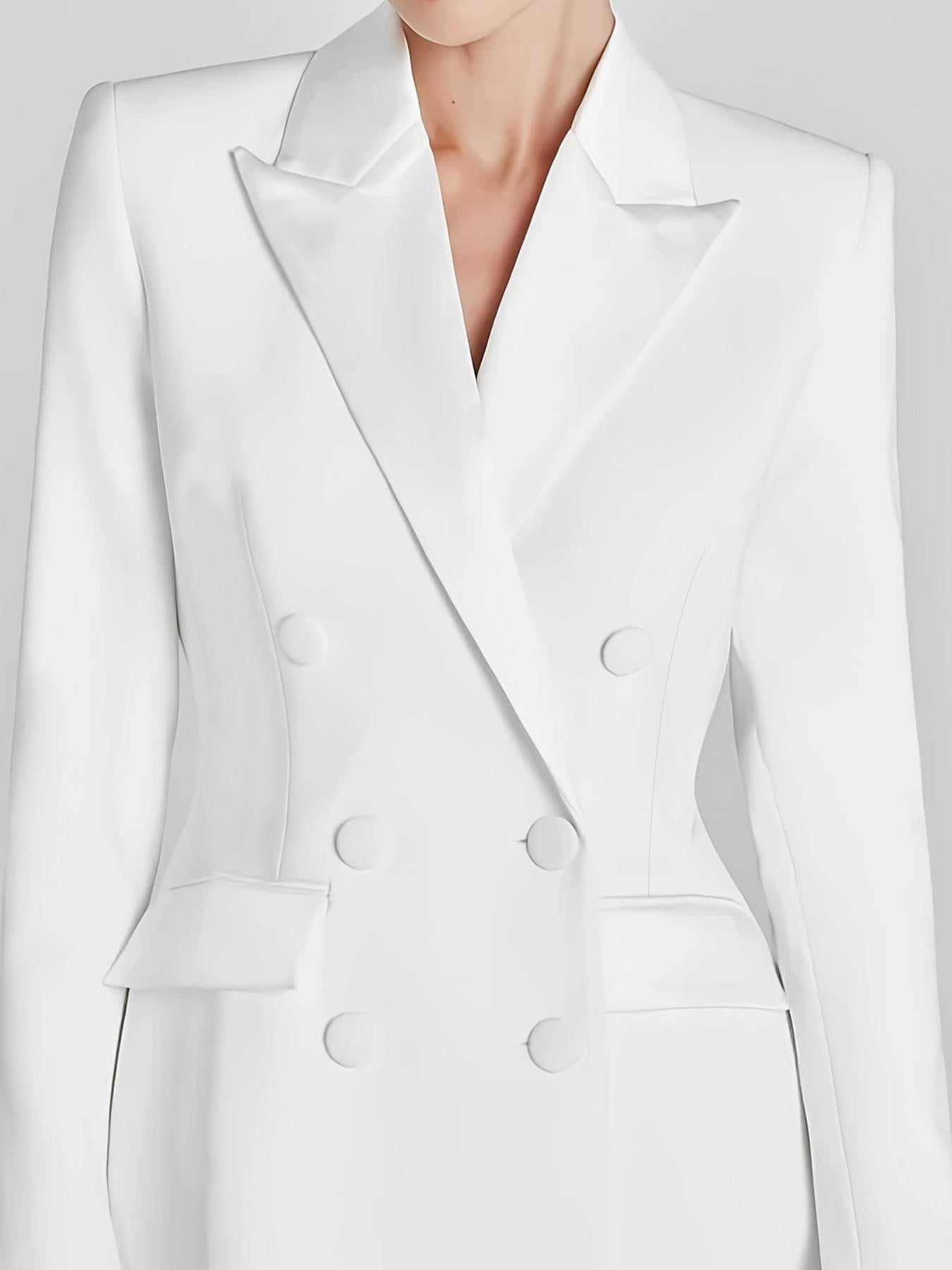 Long Satin Suit