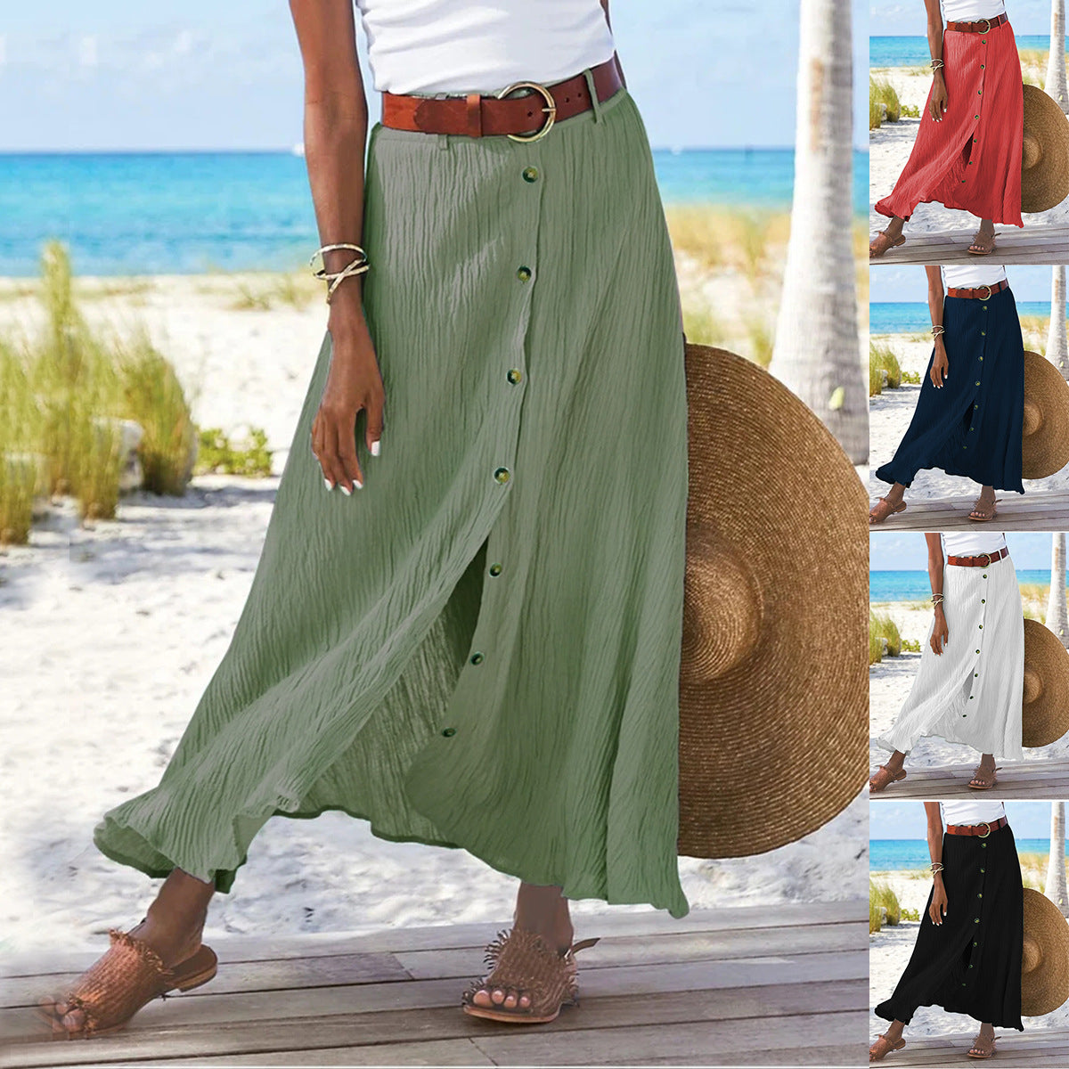 Cotton Linen Skirt