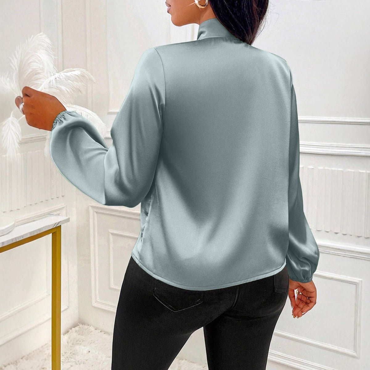Bow Long Sleeve Top