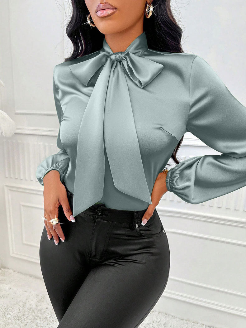 Bow Long Sleeve Top