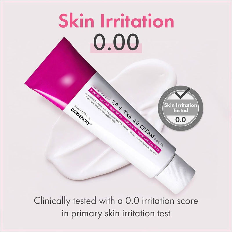 Moisturising Face Cream with Arbutin and Tranexamic Acid. Clinically Tested, 0.0 Skin Irritation