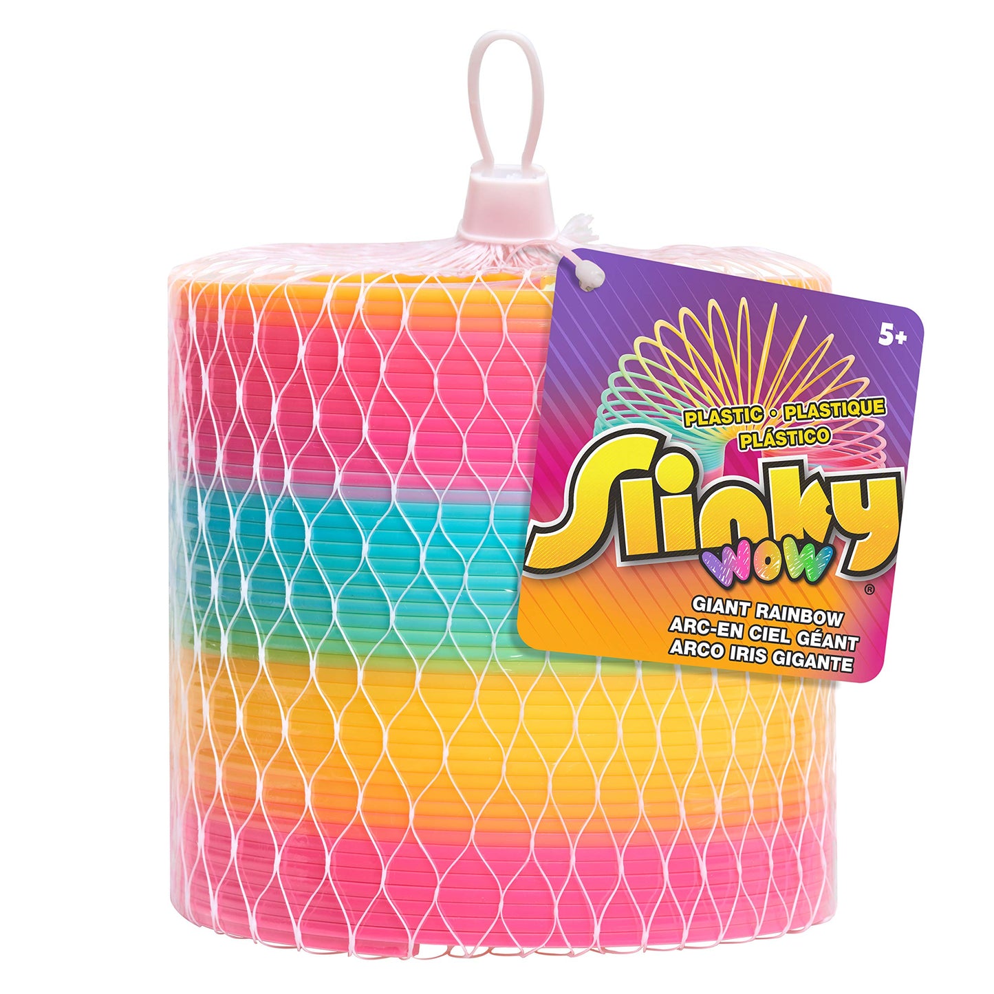 Slinky the Original Walking Spring Toy — Giant Rainbow 5-Inch Slinky by Just Play