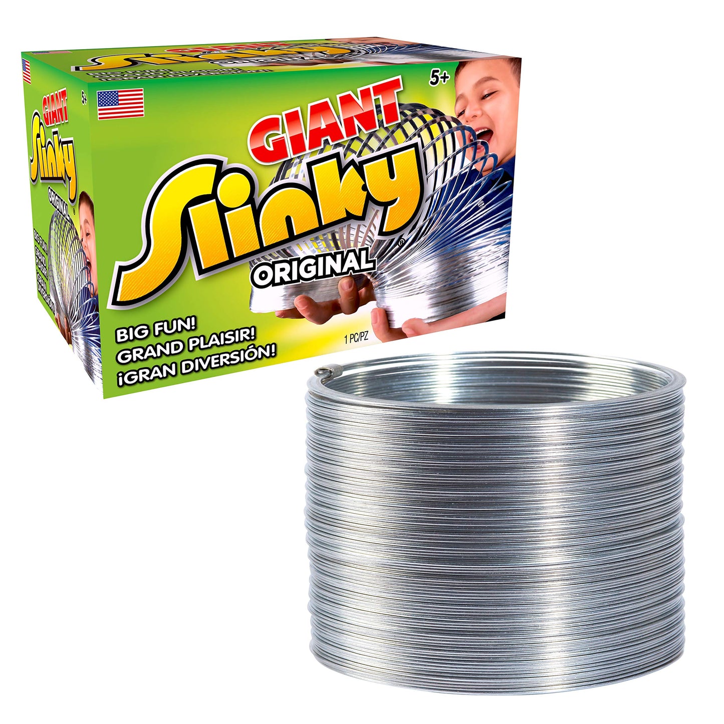 Slinky The Original Giant Walking Spring Toy – Metal Slinky by Just Play