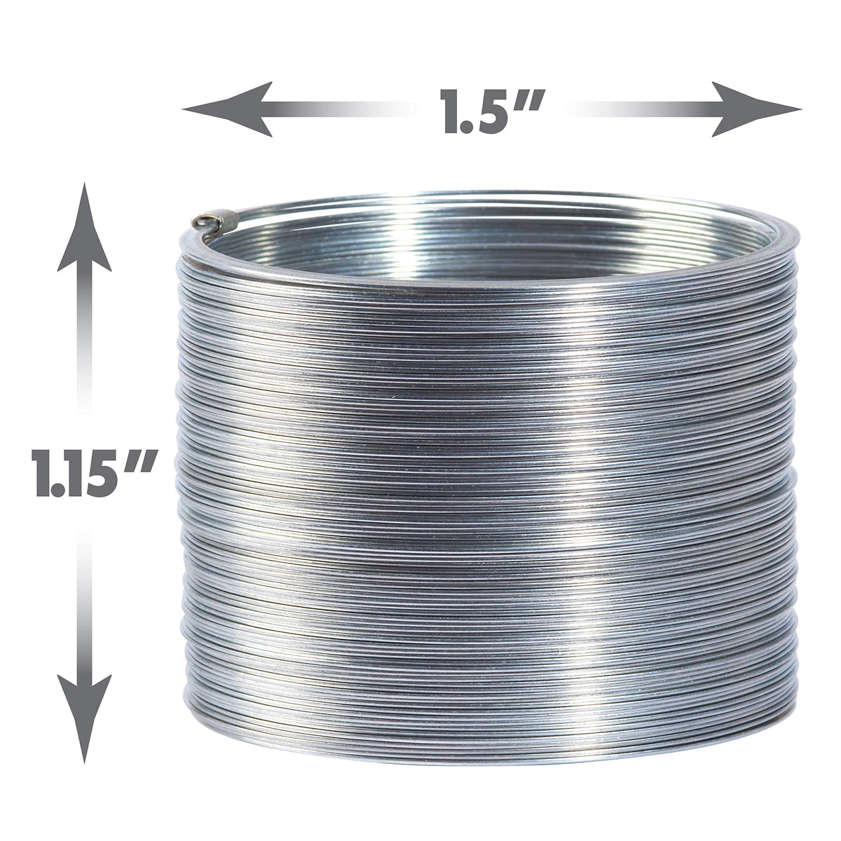 Slinky Jr. Just Play Original Walking Spring Toy – 5-Pack Metal Slinkys (Ages 5+)