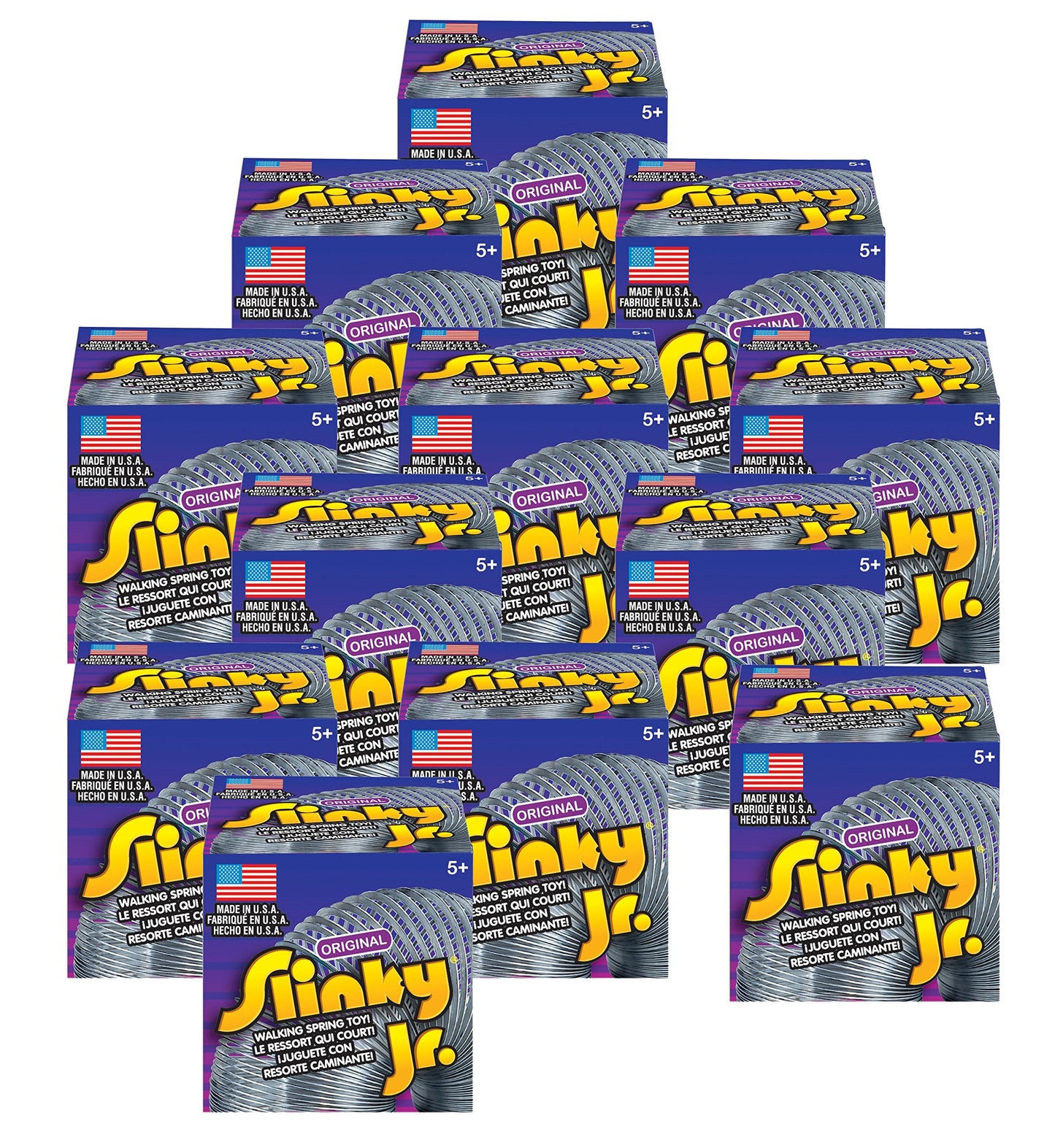 Slinky Original Metal Slinky Jr. – Classic Walking Spring Toy for Kids 5+
