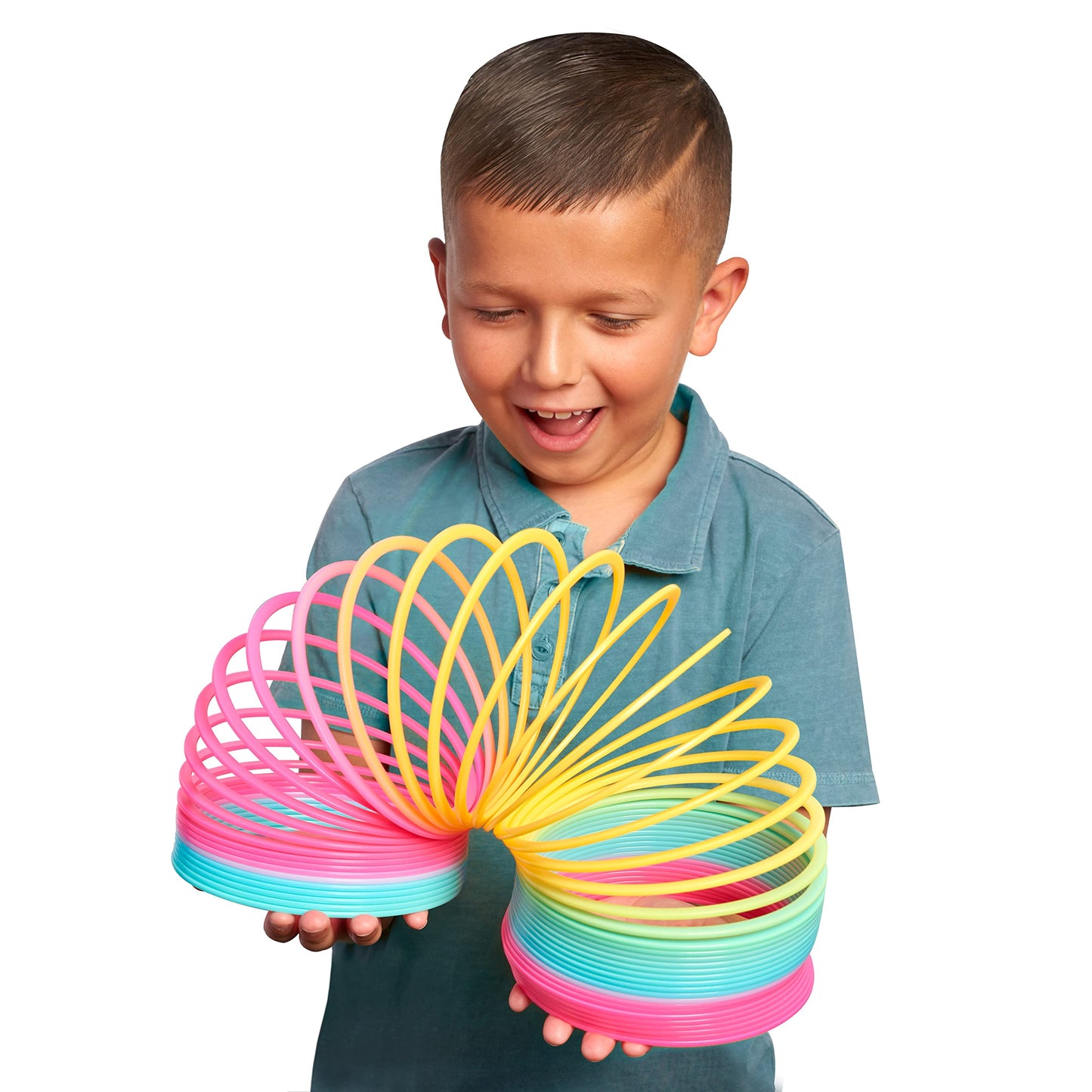 Slinky the Original Walking Spring Toy — Giant Rainbow 5-Inch Slinky by Just Play