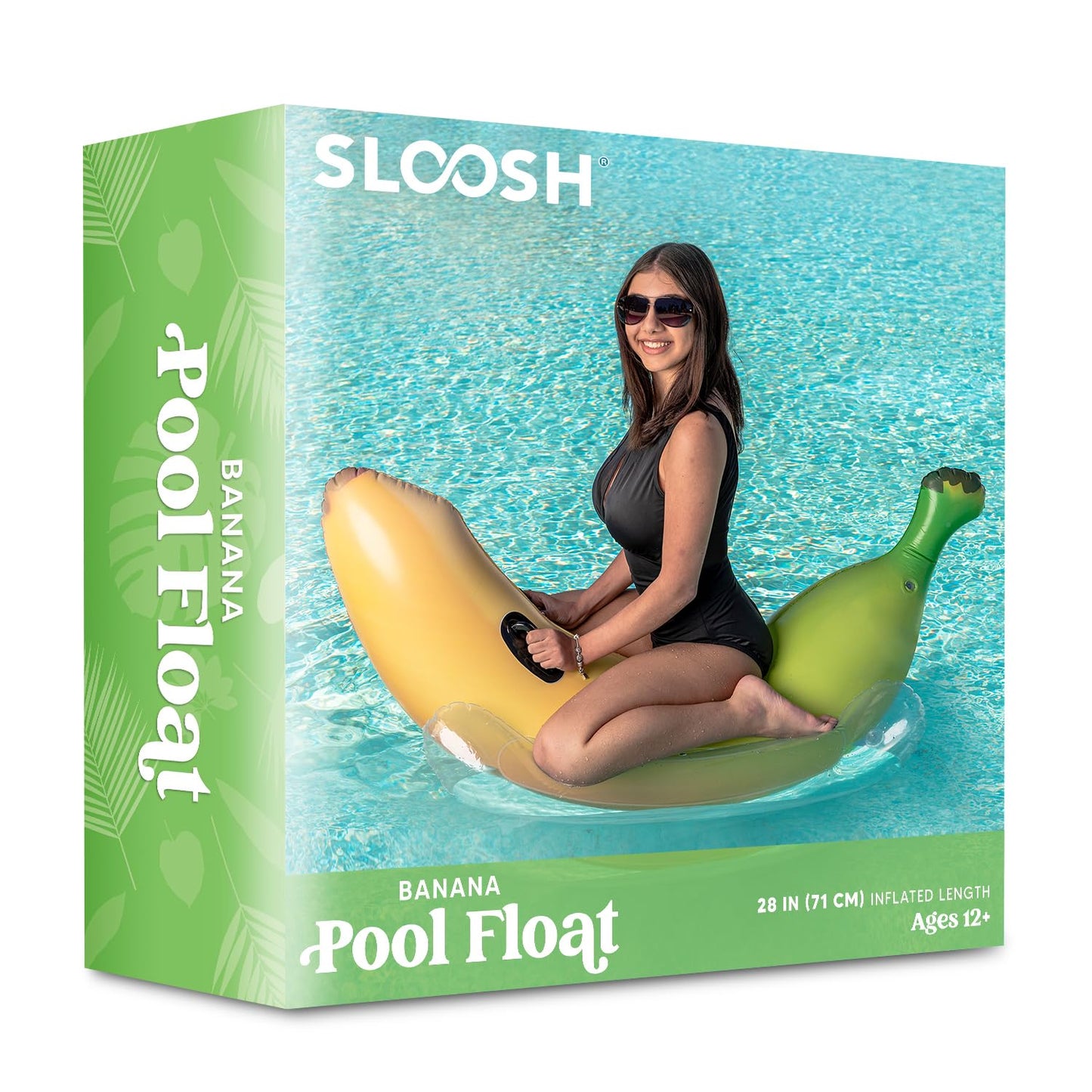 Sloosh Inflatable Banana Pool Float – Ride-on Banana for Pool Parties