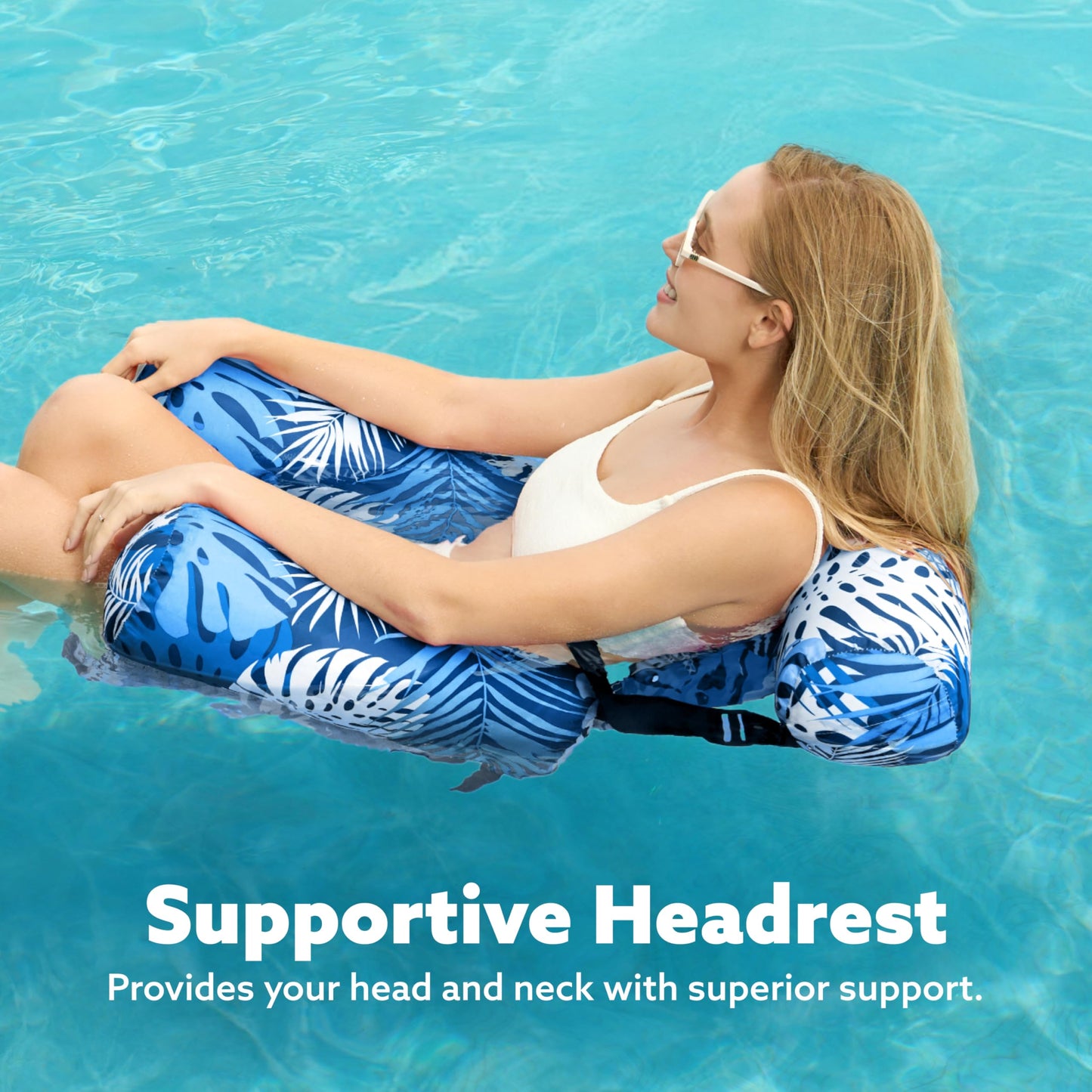 Sloosh Pool Float Chairs for Adults – Blue Leaves Hammock Lounge