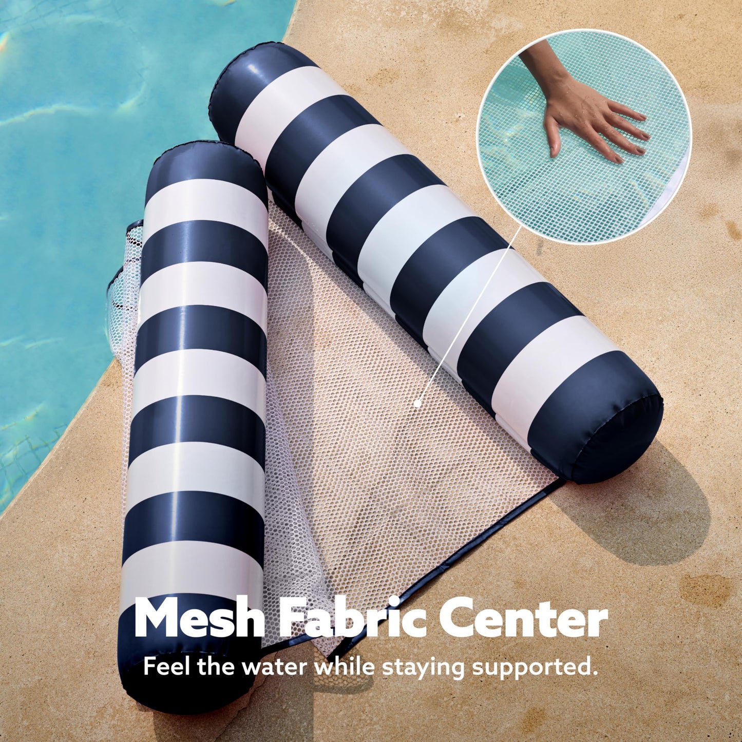 Sloosh2 4-in-1 Pool Float Hammock – Lounge Chair & Drifter (Blue)
