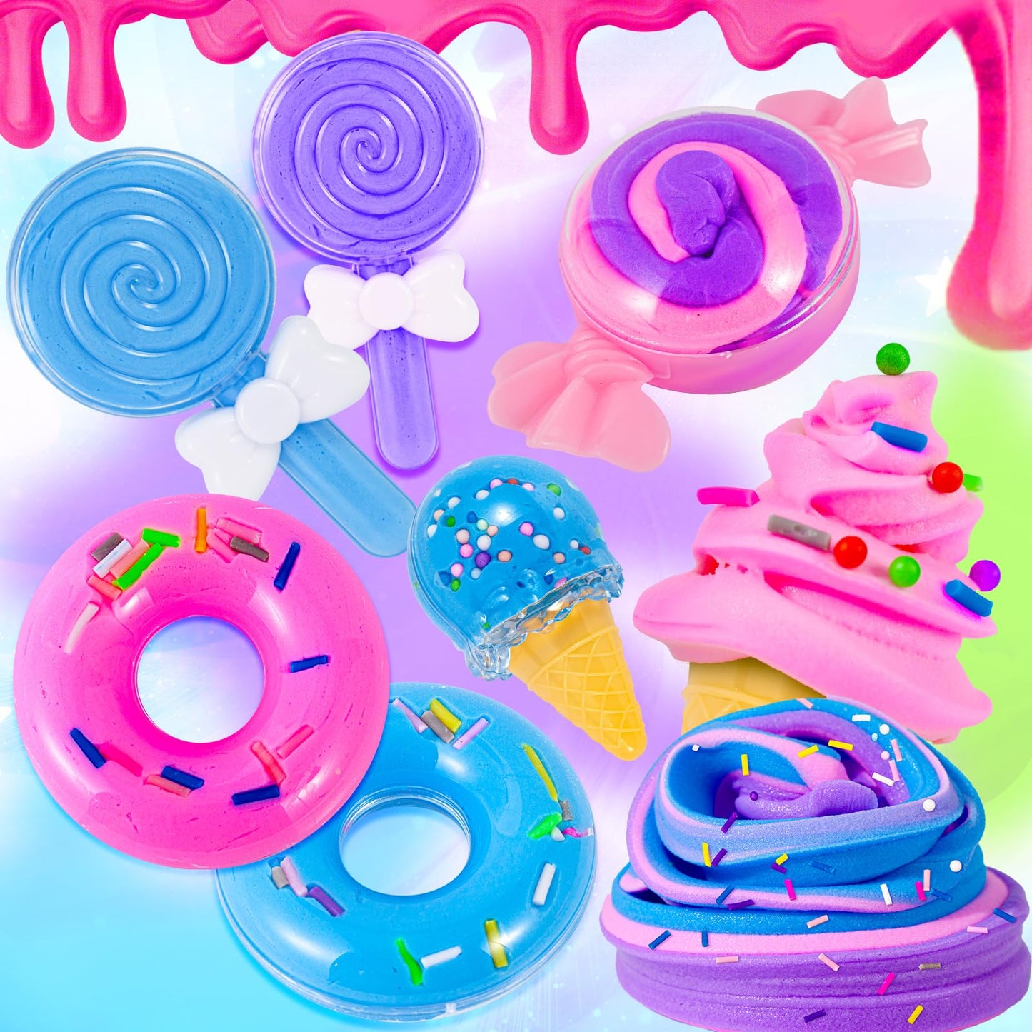 Sloueasy Mini Party Slime Kit – Butter & Foam Slime for Kids