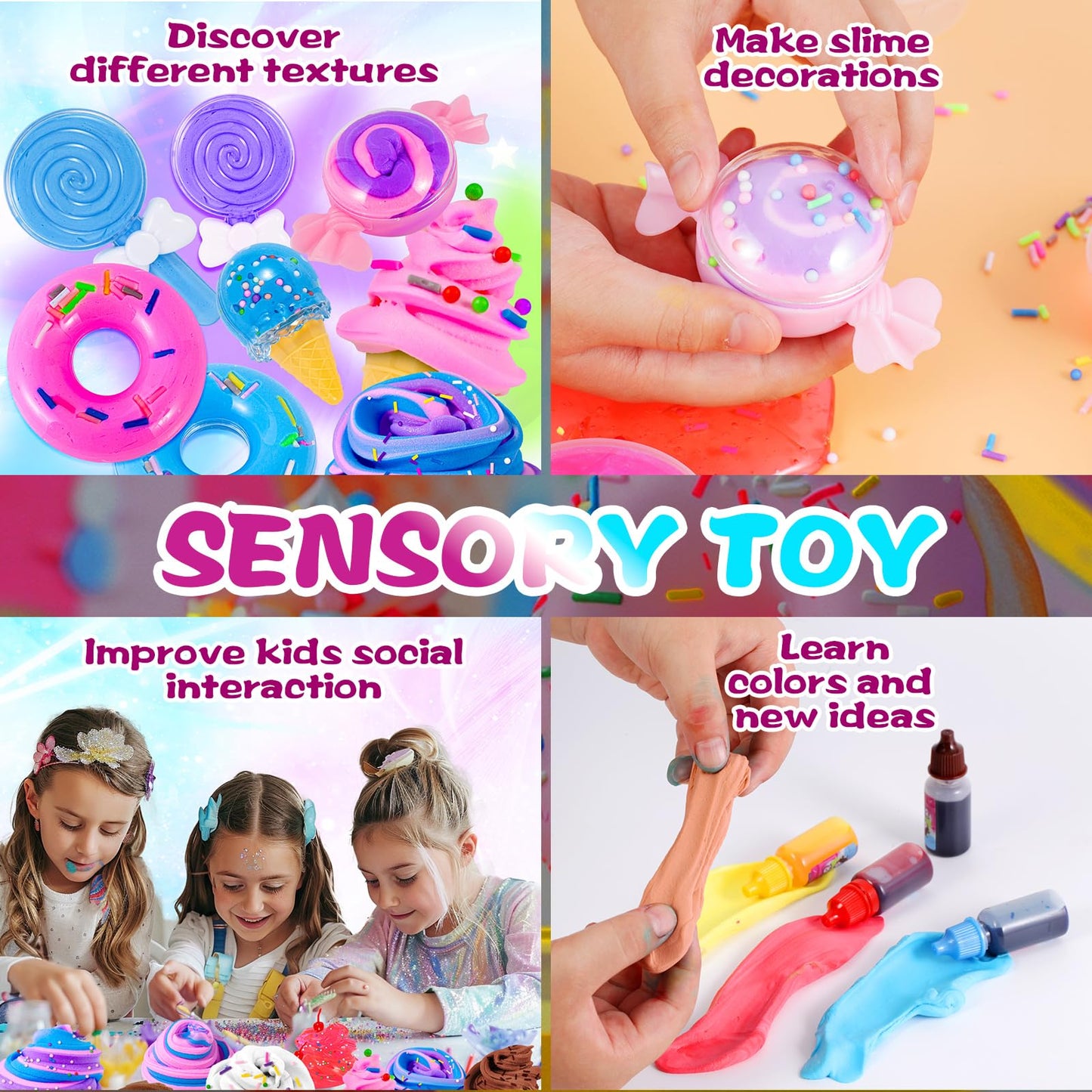 Sloueasy Mini Party Slime Kit – Butter & Foam Slime for Kids