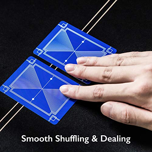 SLOWPLAY 100% Plastic Poker Cards – 2-Deck Set, Jumbo Index, Waterproof & Washable