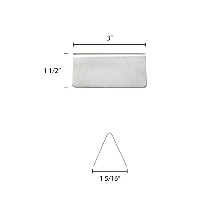Stainless Steel Blank Table Sign