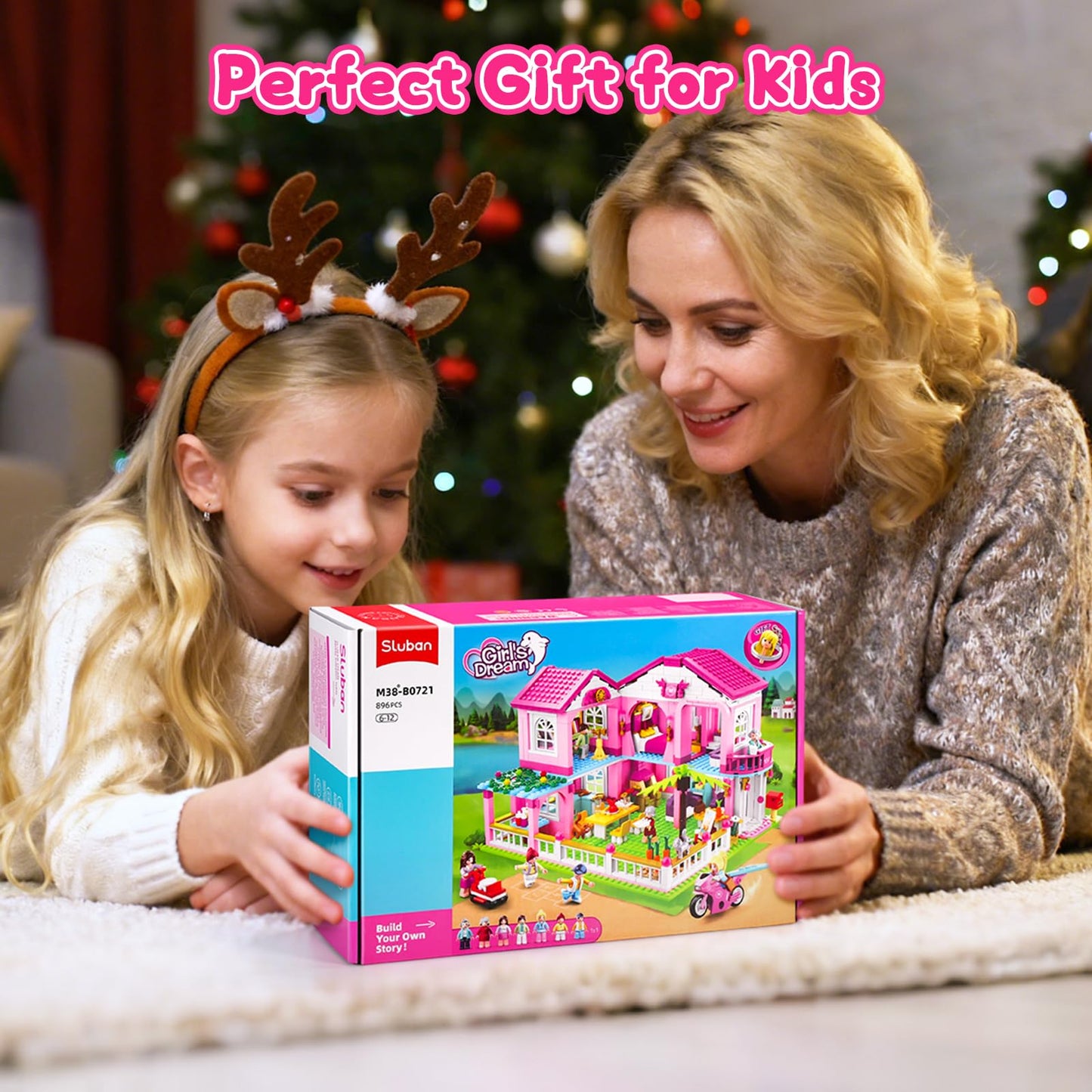 Sluban Garden Villa Friends Building Set – STEM Toy for Kids 6+