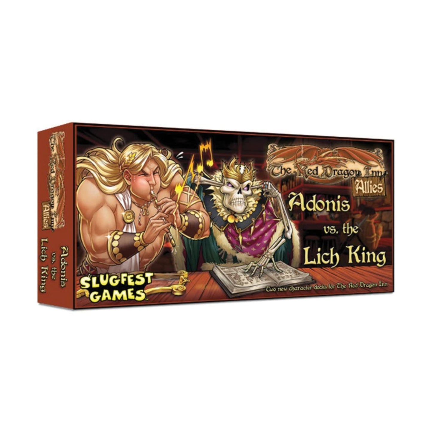 Slugfest Games The Red Dragon Inn Allies – Adonis vs The Lich King Board Game Expansion