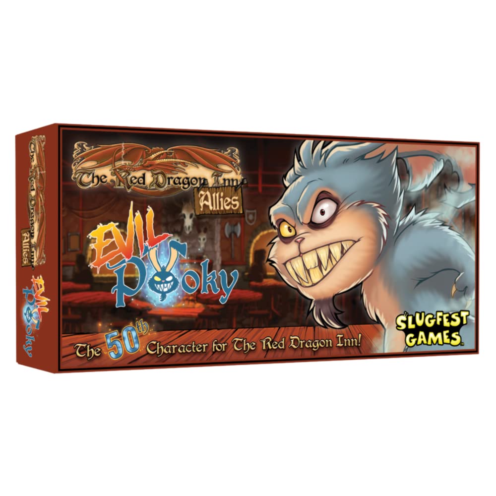 Slugfest Games Red Dragon Inn Allies: Evil Pooky — Boss Battle, 8 Drink Cards & 2 Prize Cards