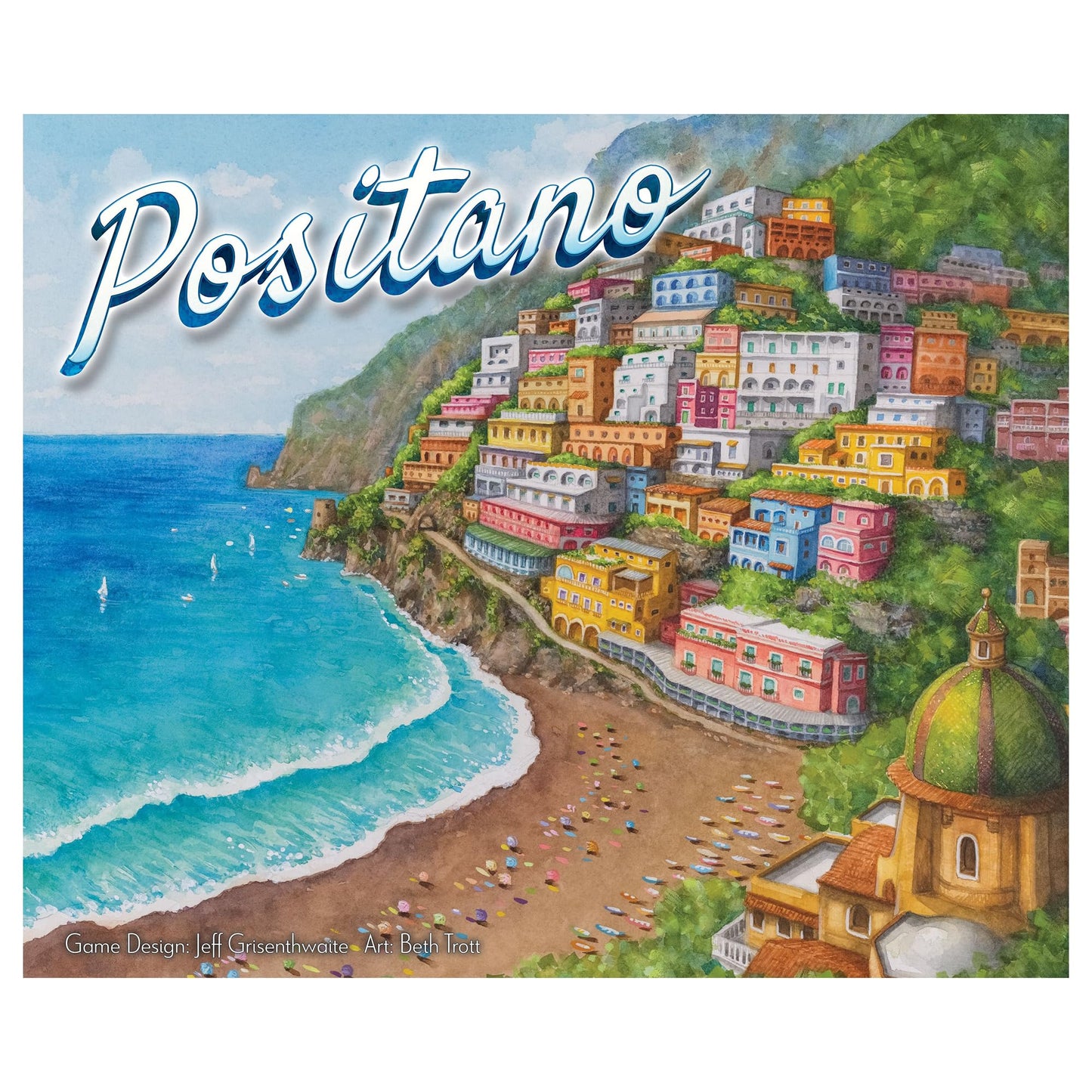 SlugFest Positano – Strategy Board Game with 3D Cliffside, Simultaneous Bidding, 1–4 Players