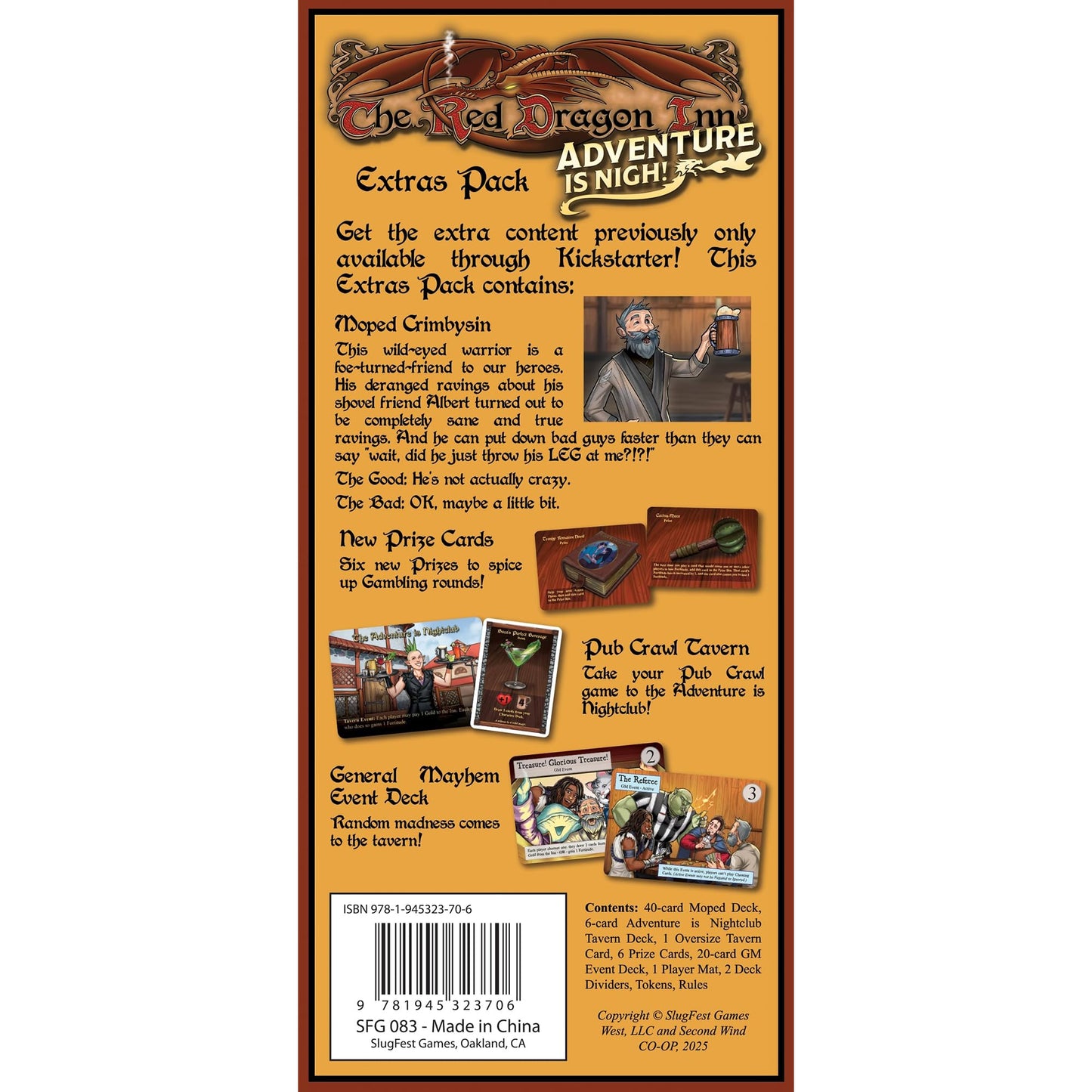 SlugFest Games: Red Dragon Inn Adventure is Nigh Extras Pack – New Character & Tavern