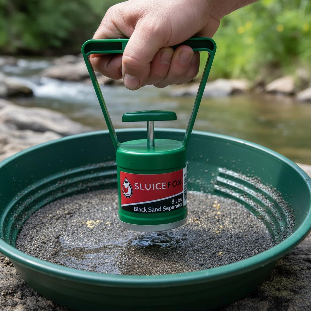 Sluice Fox Compact Gold Prospecting Kit | 12" Pocket Sluice Box with Miner’s Moss & Gold Trap Mat