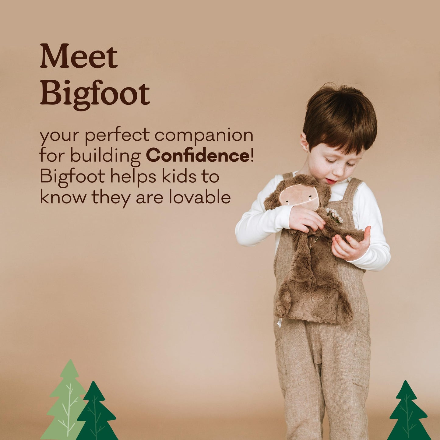 Slumberkins Bigfoot Snuggler & 2 Board Books Bundle | Soft Plush Toy for Ages 0+