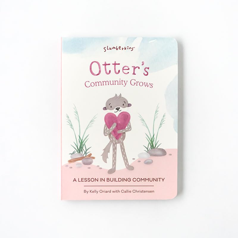 Slumberkins Otter Snuggler & 2 Board Books Bundle | Family Bonding & SEL