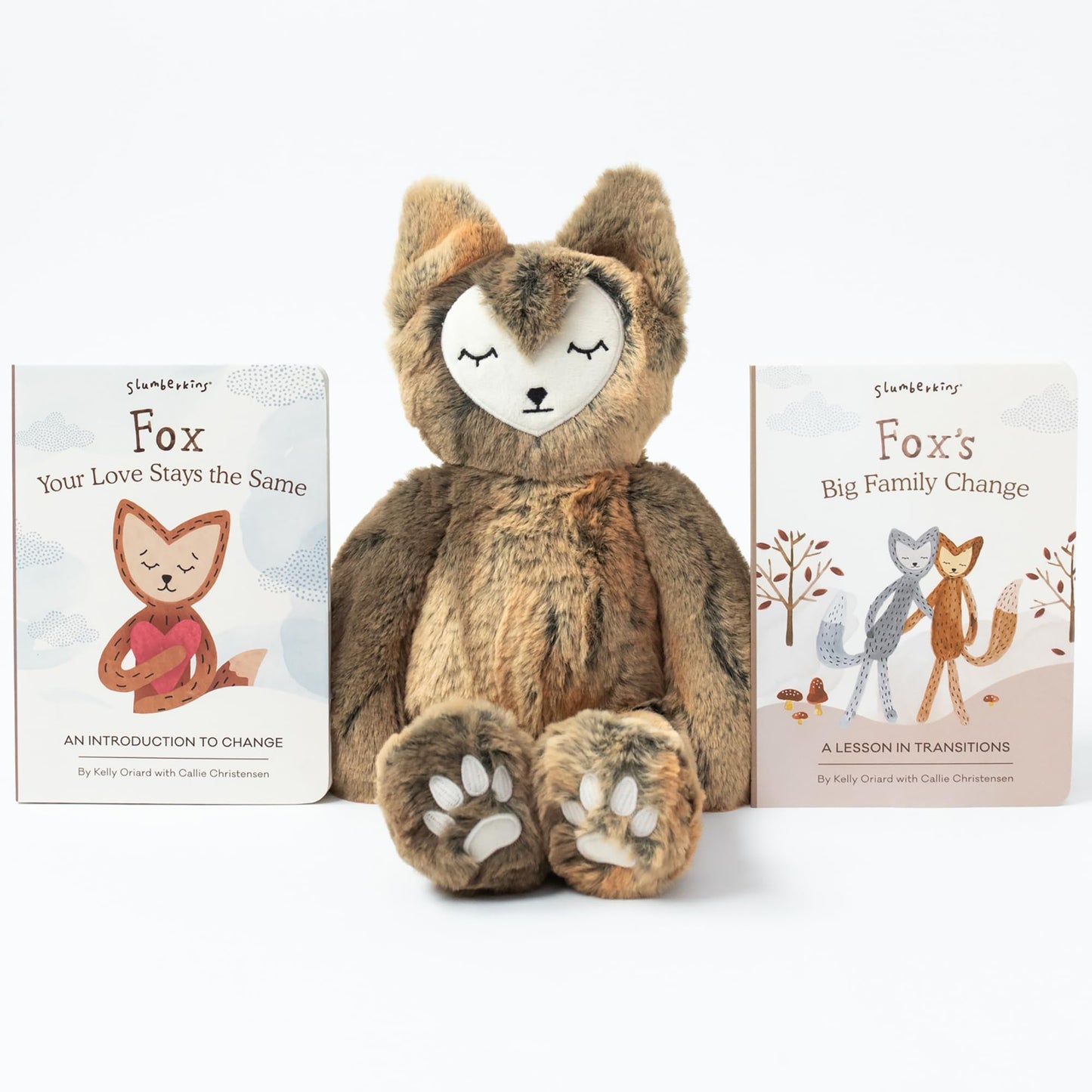 Slumberkins Fox Kin Plush & 2 Board Books Bundle | Coping Skills