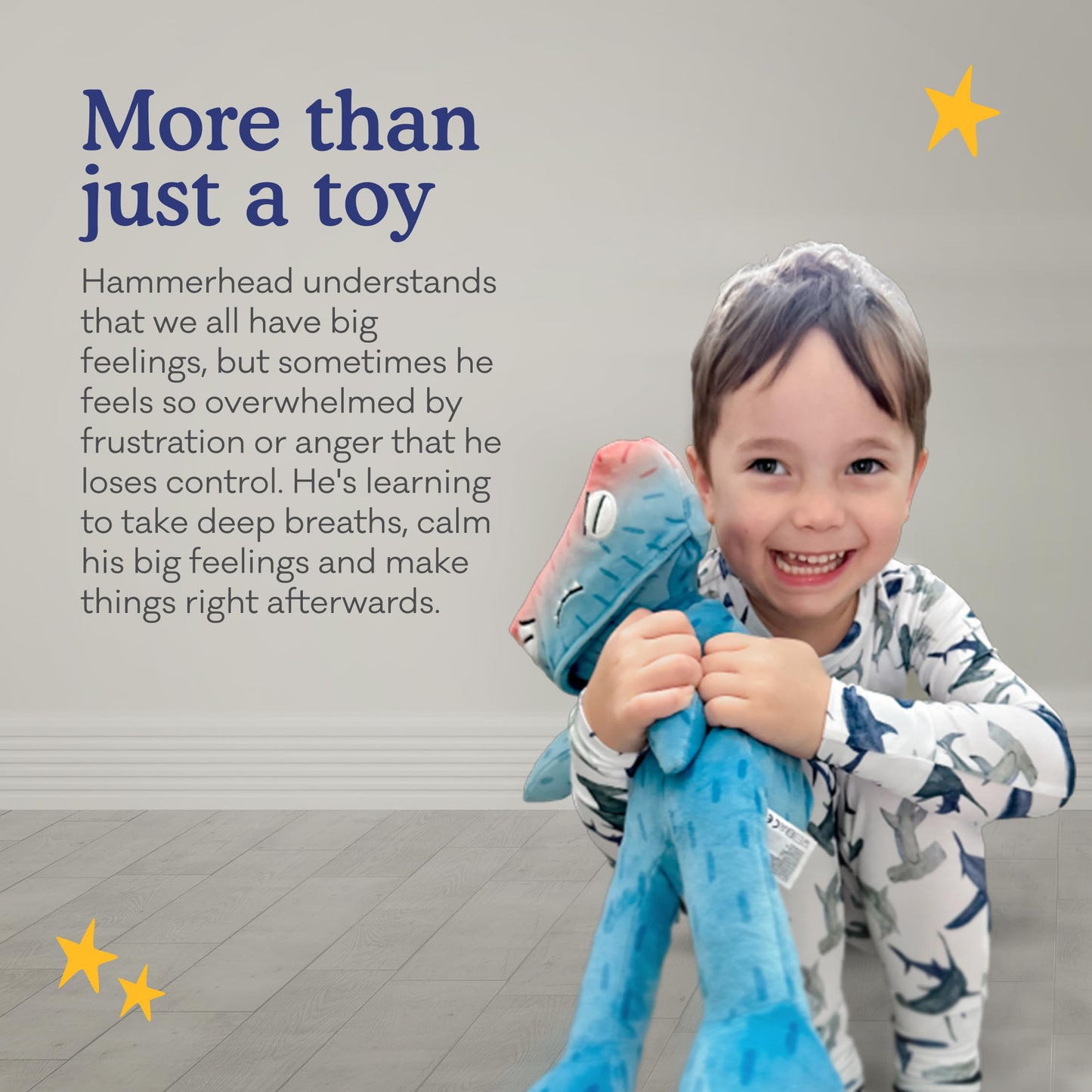 Slumberkins Flip Out Hammerhead: Emotional Regulation Set | Tools to Cool