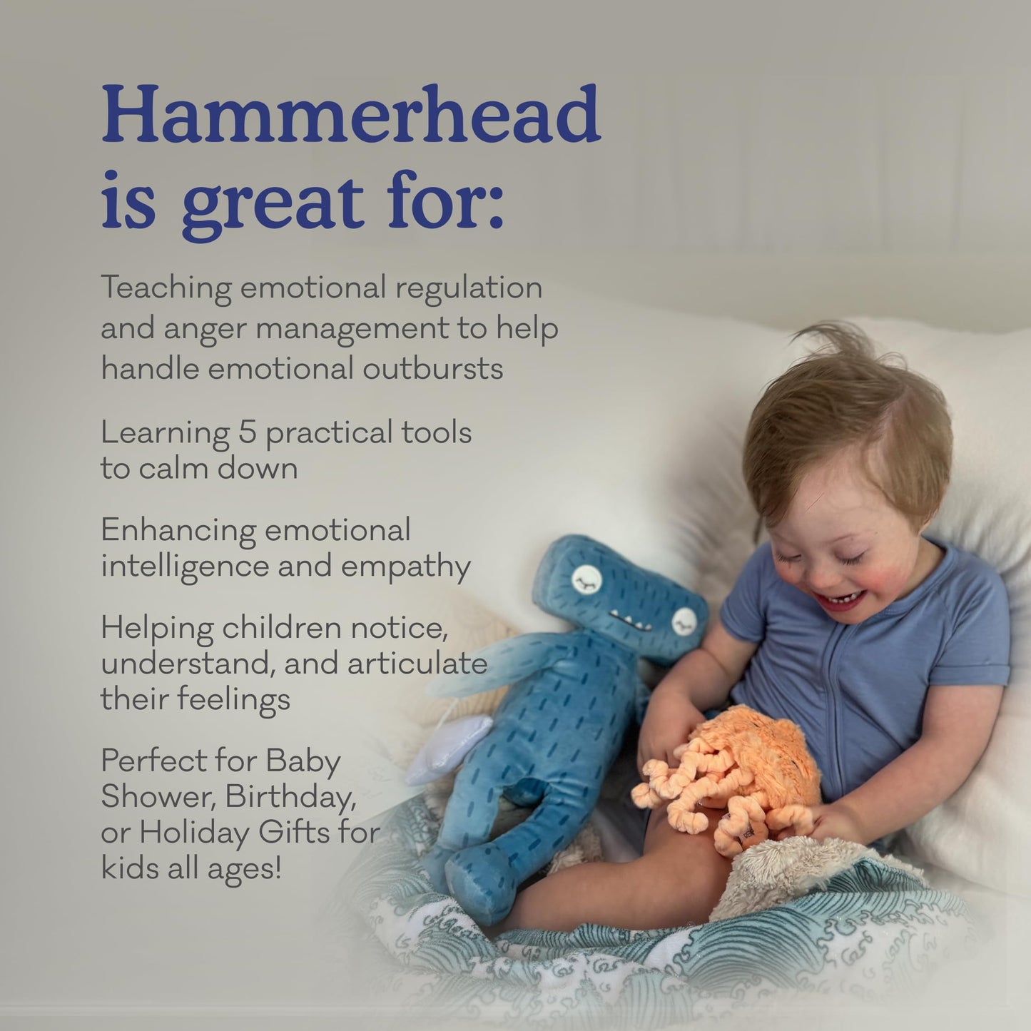 Slumberkins Flip Out Hammerhead: Emotional Regulation Set | Tools to Cool