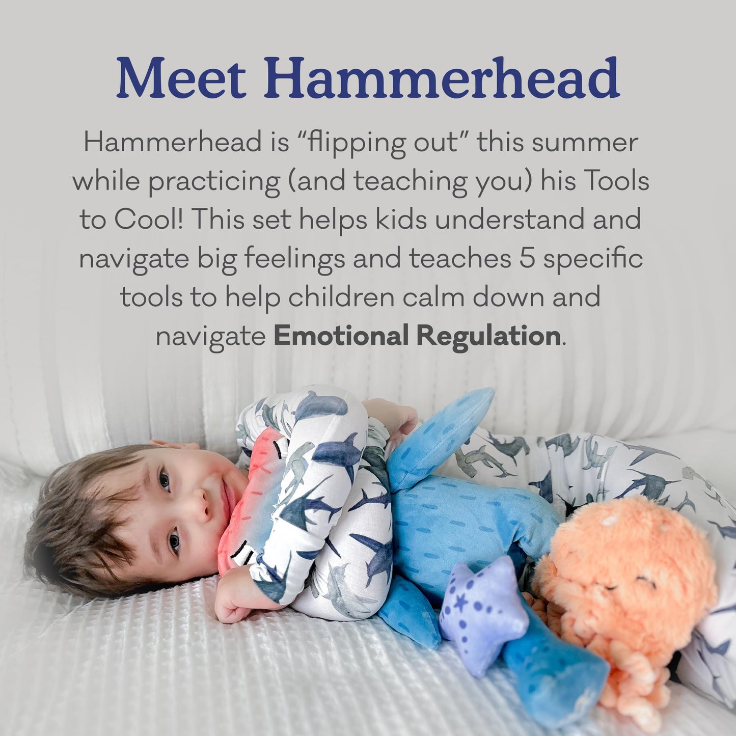Slumberkins Flip Out Hammerhead: Emotional Regulation Set | Tools to Cool