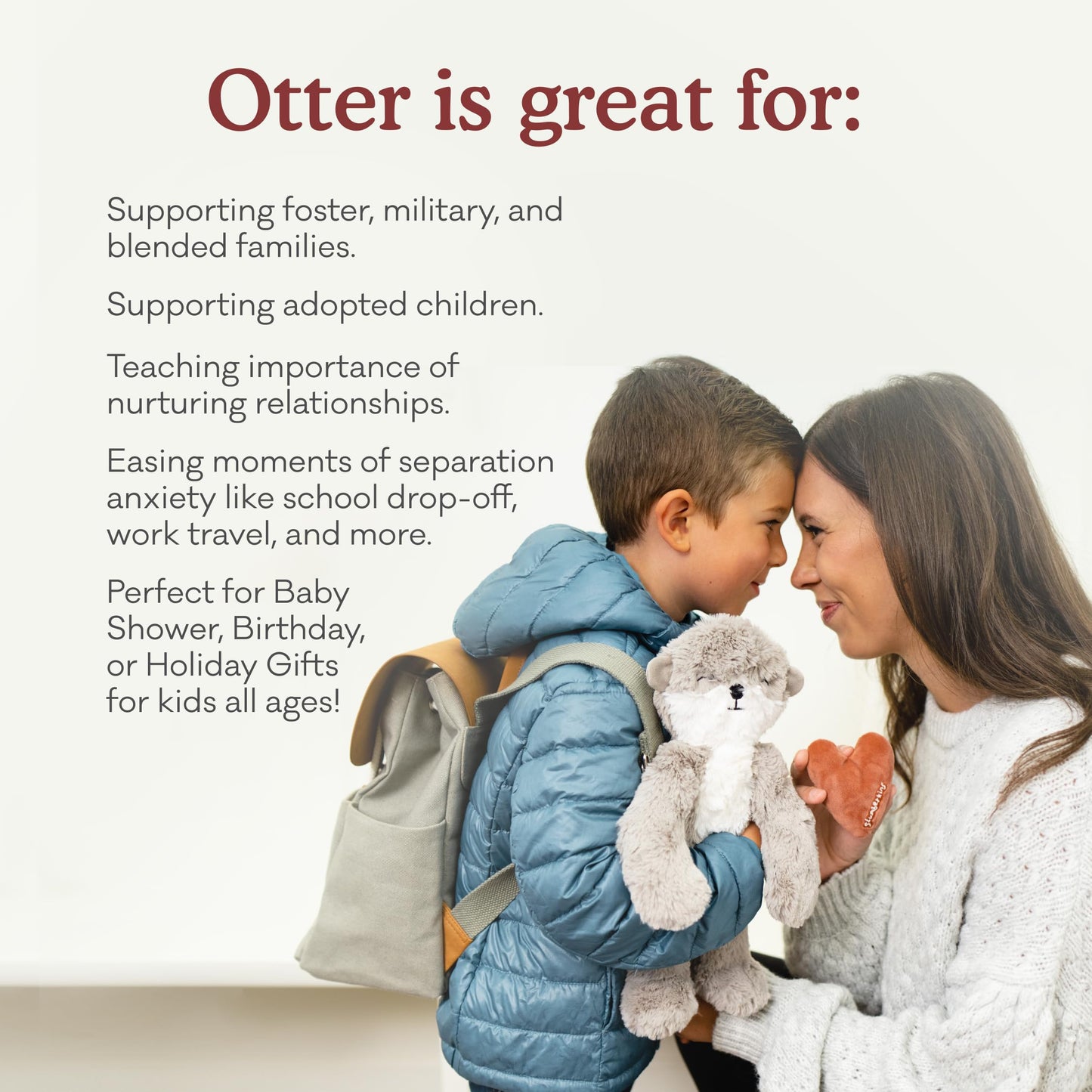 Slumberkins 14" Otter Kin & 2 Board Books Bundle | Family Bonding & Social-Emotional Learning (Ages 0+)