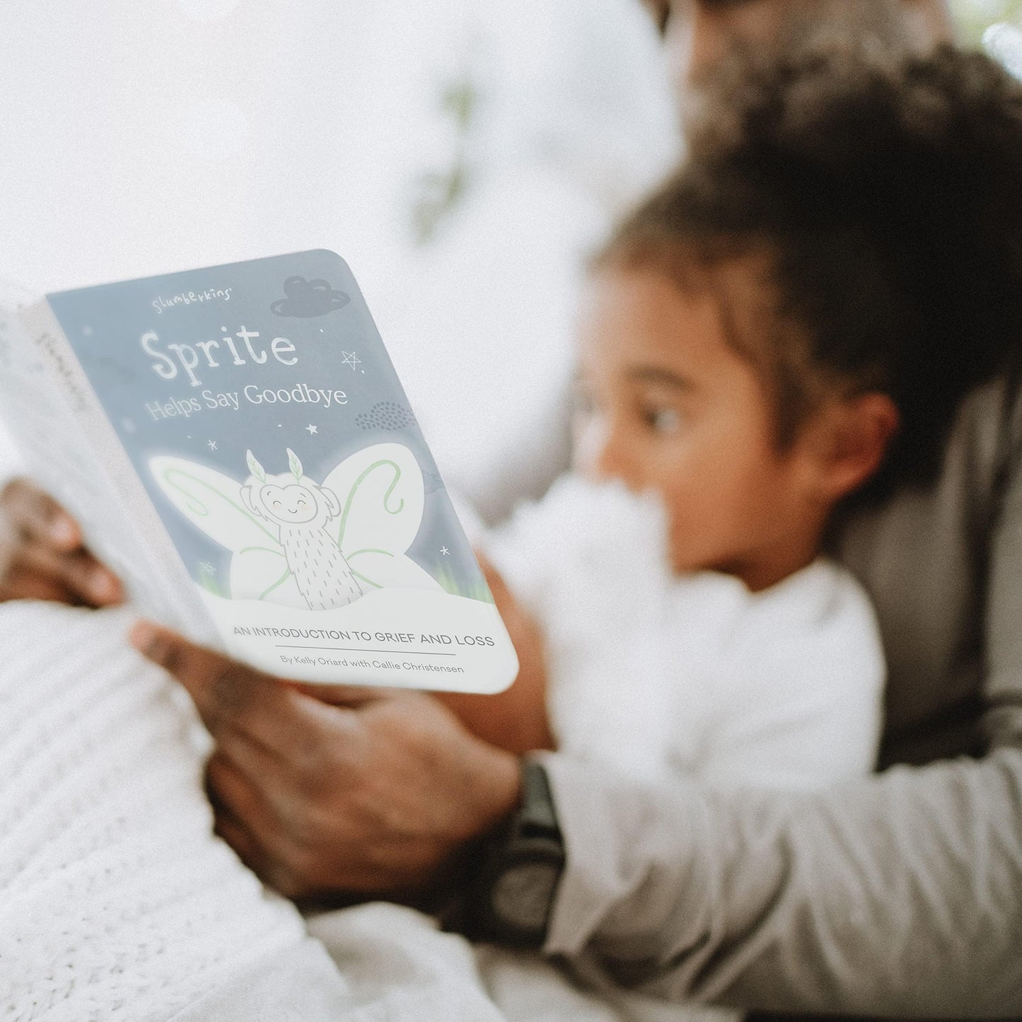 Slumberkins Sprite Kin 14\" Plush Bundle + 2 Board Books | Grief, Acceptance & Resilience for Ages 0+