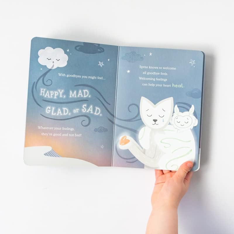 Slumberkins Sprite Kin 14\" Plush Bundle + 2 Board Books | Grief, Acceptance & Resilience for Ages 0+