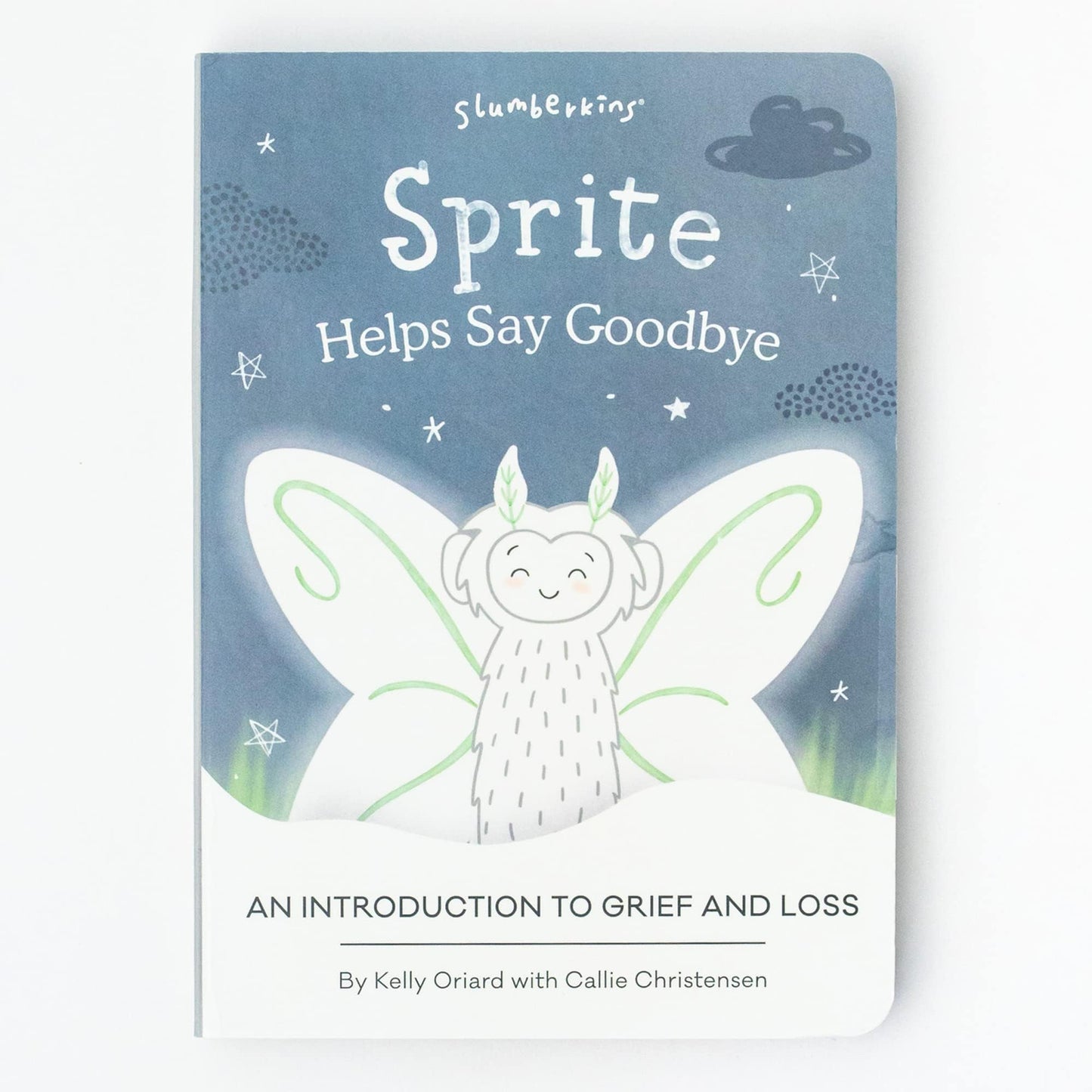 Slumberkins Sprite Kin 14\" Plush Bundle + 2 Board Books | Grief, Acceptance & Resilience for Ages 0+