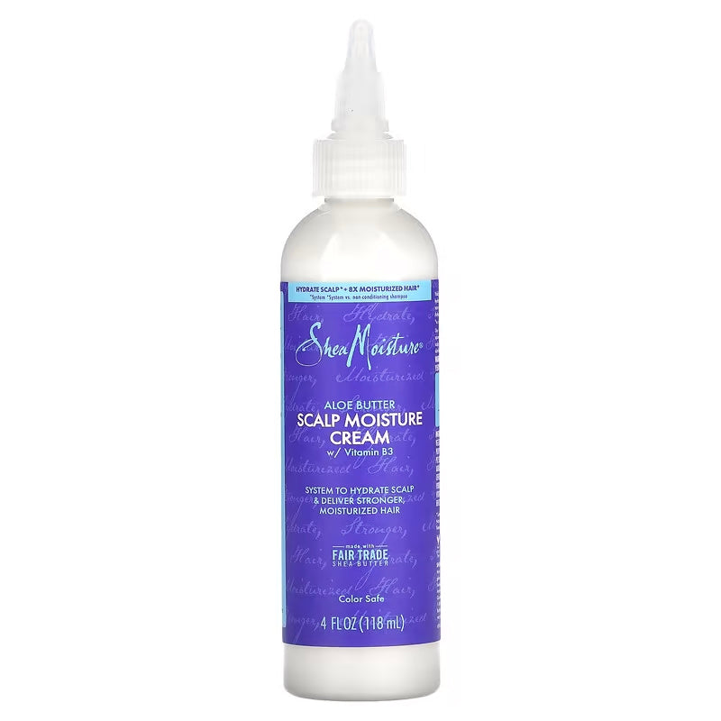 Shea Moisture Aloe Butter Scalp Moisture Cream 4 oz / 118 ml - Hydrating Scalp Treatment for Dry Scalp