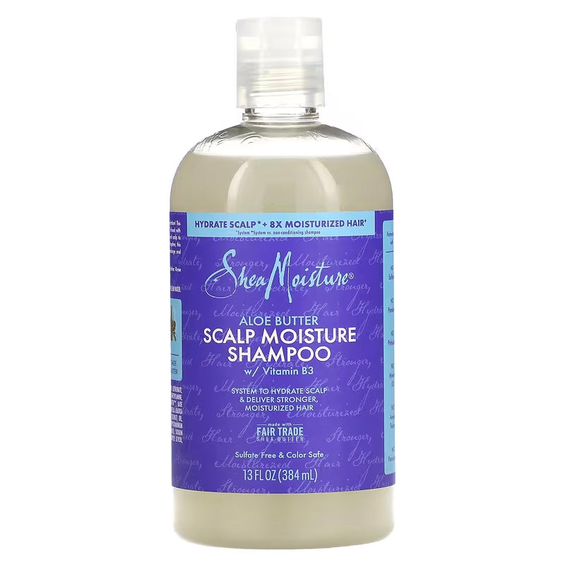 Shea Moisture Aloe Butter Scalp Moisture Shampoo 13 oz / 384 ml - For Dry Scalp & Less Breakage