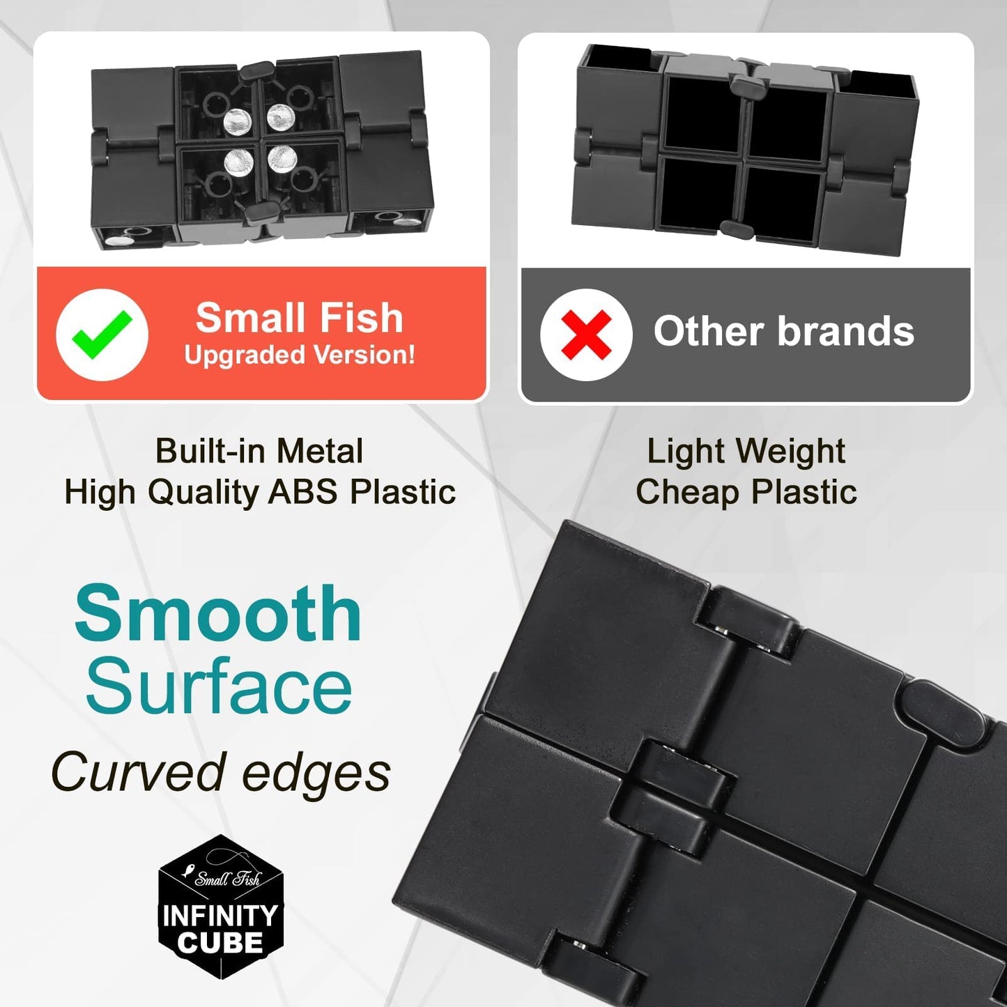 Small Fish Infinity Cube — Sensory Fidget Toy for Stress Relief and Focus