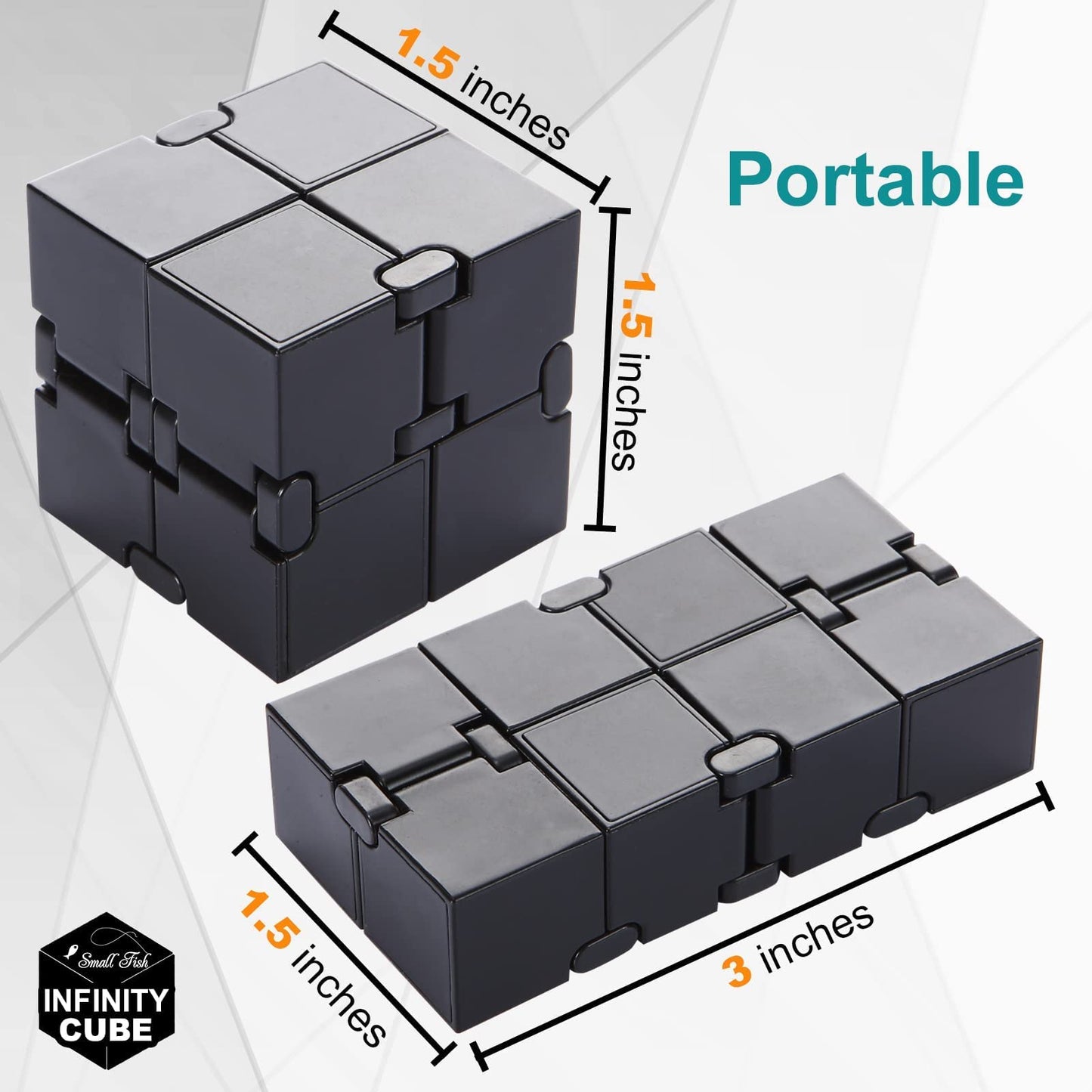 Small Fish Infinity Cube — Sensory Fidget Toy for Stress Relief and Focus