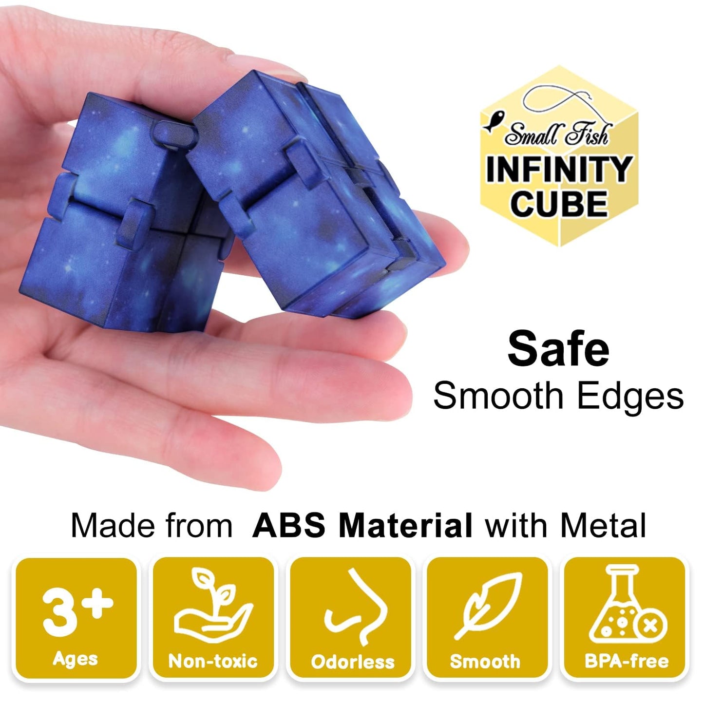Small Fish Infinity Cube Galaxy — Fidget Toy for Stress Relief and Focus