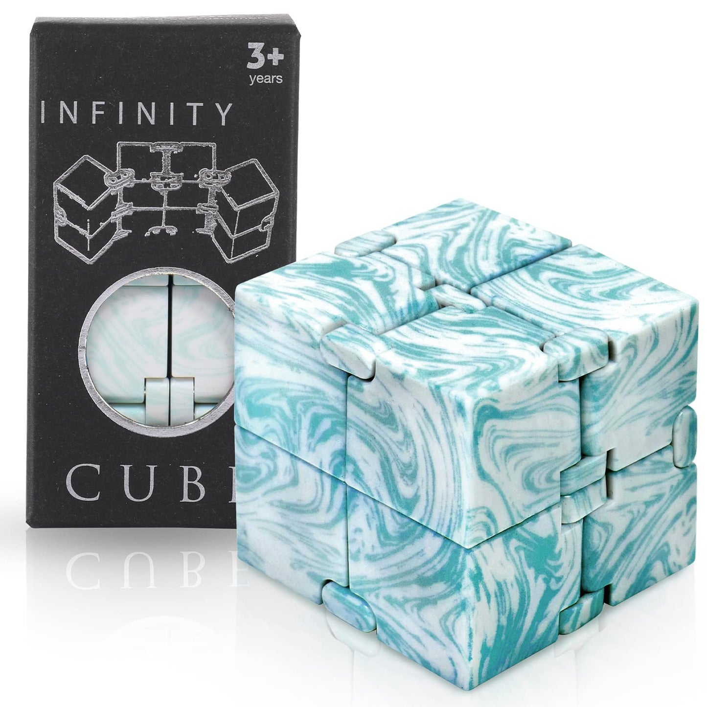 SMALL FISH Infinity Cube Sensory Fidget Toy – Portable One-Handed Stress Relief & Focus Tool