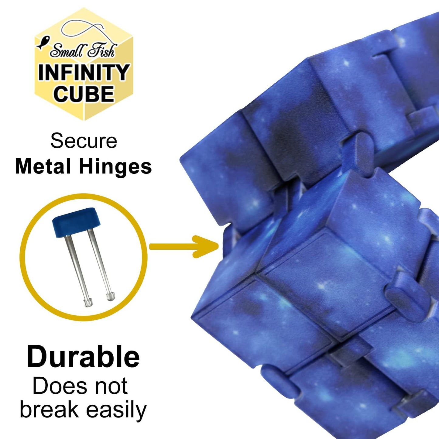 Small Fish Infinity Cube Galaxy — Fidget Toy for Stress Relief and Focus