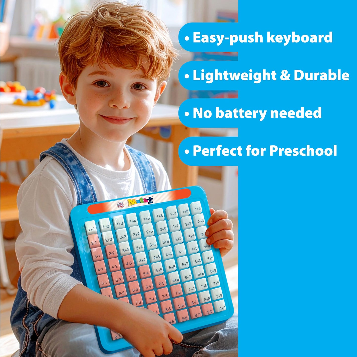 Small World Toys Math Keyboard: Addition & Subtraction for Ages 3+
