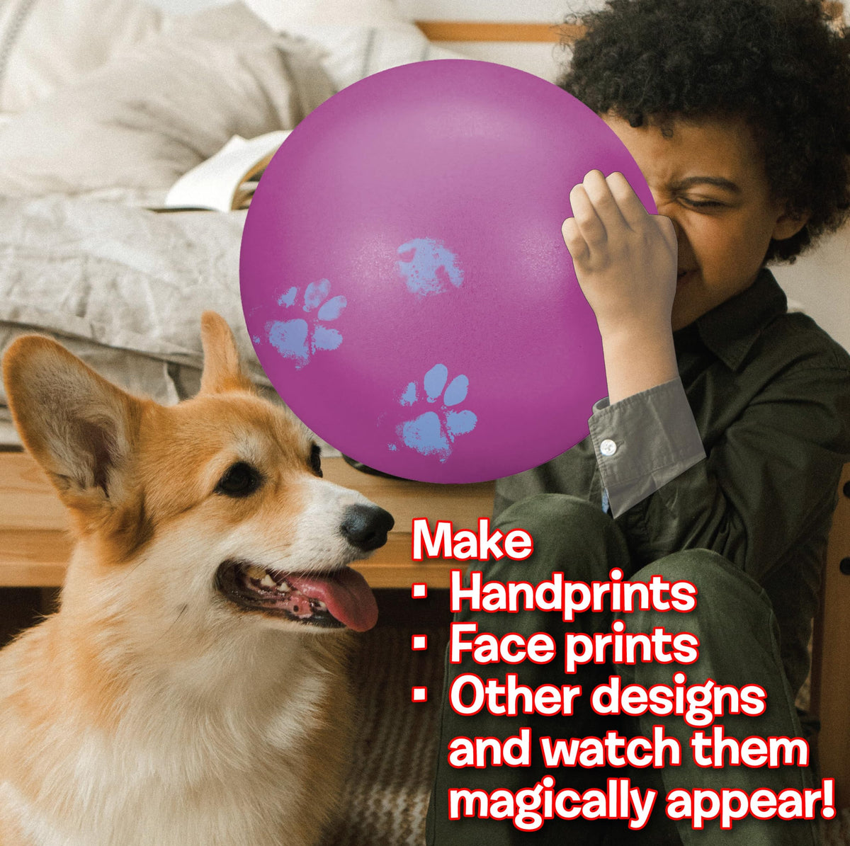 Small World Toys Gertie Handball - 9-Inch Color-Changing Sensory Ball for Kids 3+