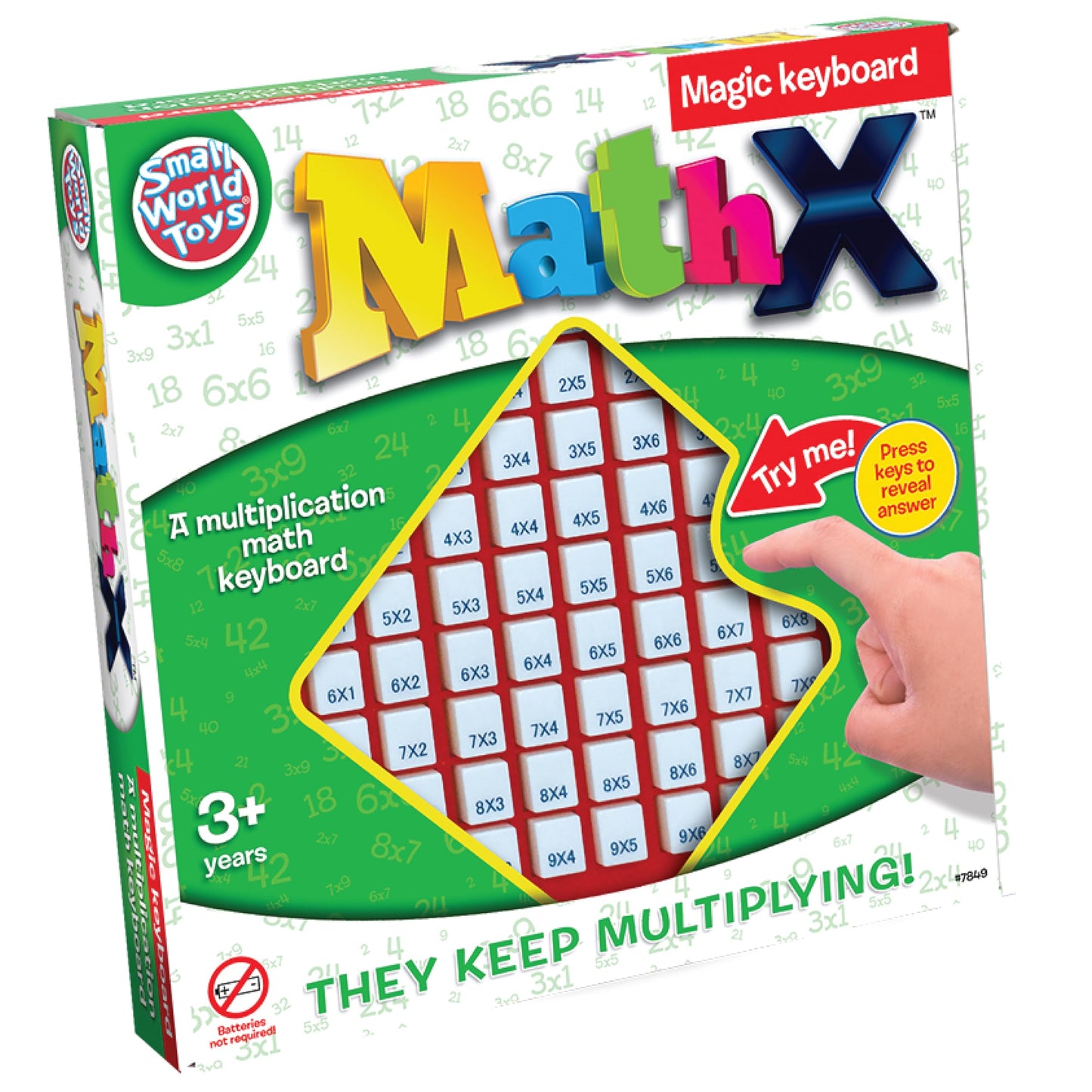 Small World Toys Multiplication Board Game – 81-Button Math Keyboard (Ages 3+)