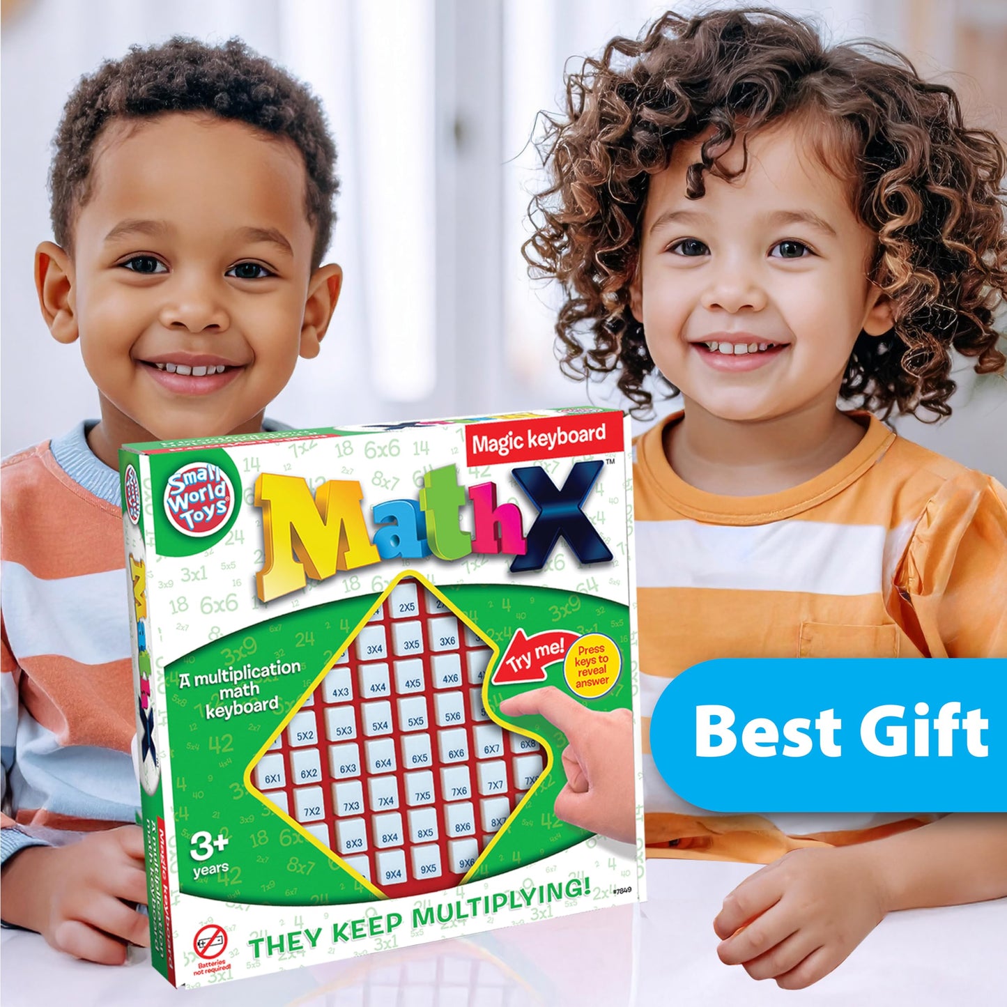 Small World Toys Multiplication Board Game – 81-Button Math Keyboard (Ages 3+)