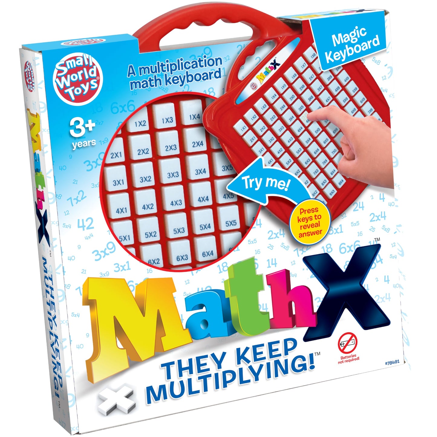 Small World Toys Multiplication Machine – 81-Key Interactive Math Board for Kids 3+